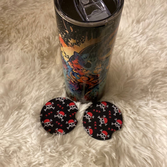 Skull car coaster