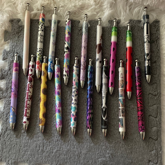 Refillable gel ink pens